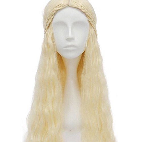 thematys Khaleesi Daenerys Targaryen Peluca Wig - Disfraz de Game of Thrones Carnaval y Cosplay - Mujeres