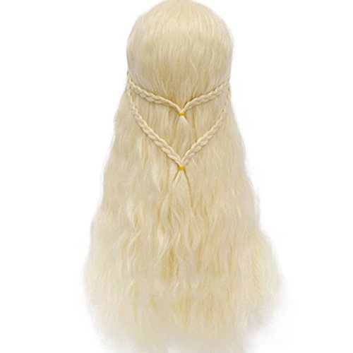 thematys Khaleesi Daenerys Targaryen Peluca Wig - Disfraz de Game of Thrones Carnaval y Cosplay - Mujeres