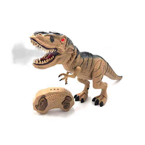 Tiranosaurio Rex Dinosaurio Teledirigido RC (Movimiento, Luz y Sonido) Iniciación Radio Control Remoto para Niños | T Rex Robot Juguete Interactivo