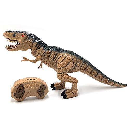 Tiranosaurio Rex Dinosaurio Teledirigido RC (Movimiento, Luz y Sonido) Iniciación Radio Control Remoto para Niños | T Rex Robot Juguete Interactivo