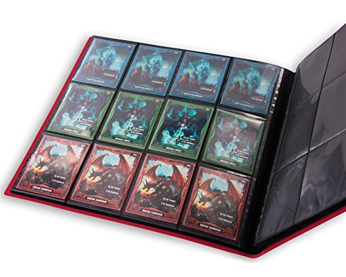 Ultimate Guard UGD10348 - Carpeta con 12 Fundas para Juego de Cartas, Color Rojo