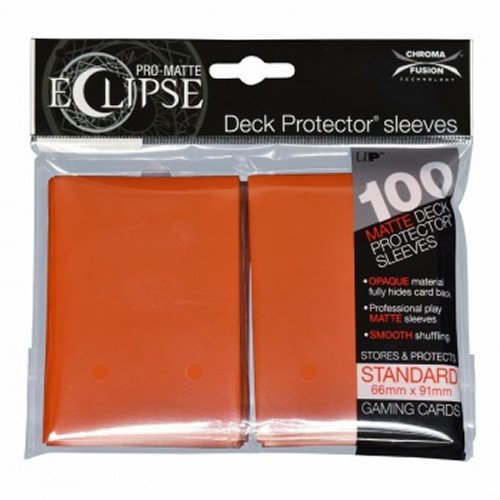 Ultra Pro UPR85607 Eclipse Standard Pro-Fundas para Tarjetas (100 Unidades), Color Naranja