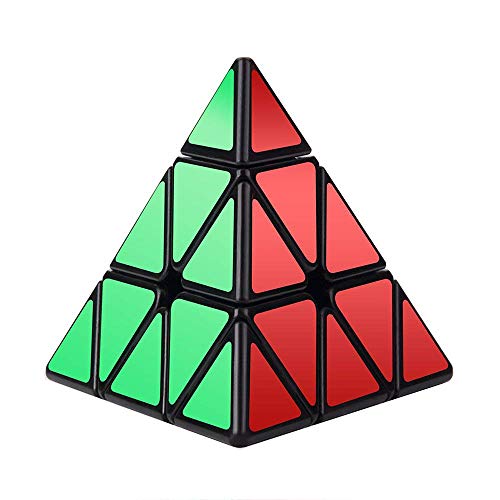 Vdealen Pyraminx torcedura Puzzle Cube,Negro