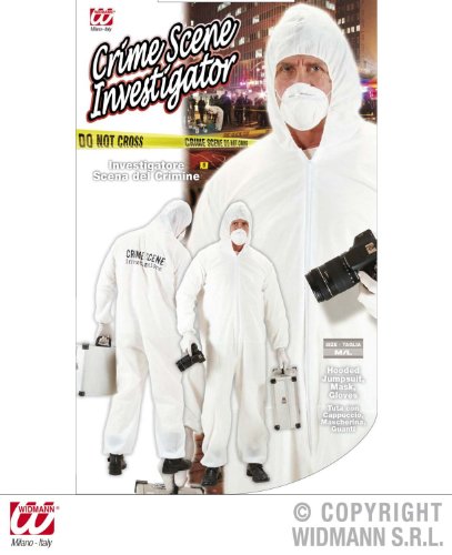 Widman - Disfraz de investigador de policía adultos, talla XL (7564X) , Modelos/colores Surtidos, 1 Unidad