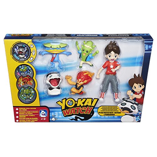 Yokai - Pack de 5 figuras Nate y los Yo-Kai (Hasbro B8803EU5)