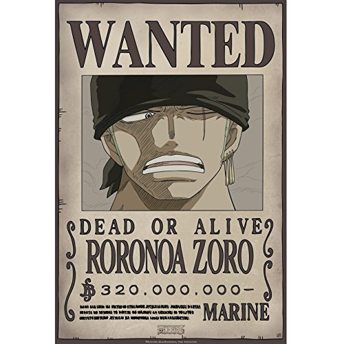 ABYstyle ABYDCO426 Abysse Corp_ABYDCO426 - Cartera 9 Carteles Wanted Luffy's Crew (21X29, 7) X5, Multicolor