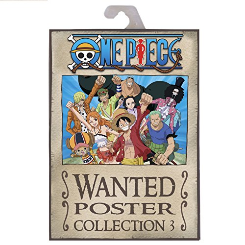 ABYstyle ABYDCO426 Abysse Corp_ABYDCO426 - Cartera 9 Carteles Wanted Luffy's Crew (21X29, 7) X5, Multicolor