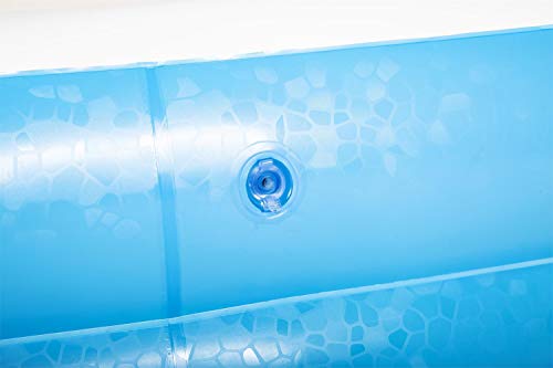 Bestway Family, Pool rechteckig für Kinder, Leicht aufbaubar, Blau, 262x175x51 cm Piscina Rectangular para niños (262 x 175 x 51 cm), Color Azul, (1054153XXX20)