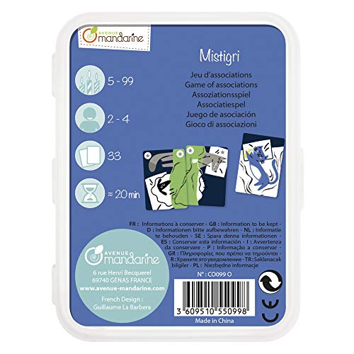 Decopatch-CO099O-Avenue Mandarine Mistigri-Juegos de Cartas