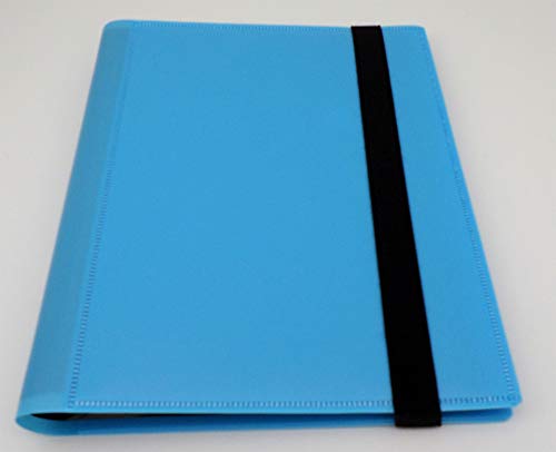 docsmagic.de Pro-Player 4-Pocket Album Light Blue - 160 Card Binder - MTG - PKM - YGO - Álbum para Tarjetas Azul Claro