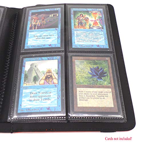 docsmagic.de Pro-Player Premium 4/8-Pocket Album Orange - 160 Card Binder - MTG - PKM - YGO - Álbum para Tarjetas