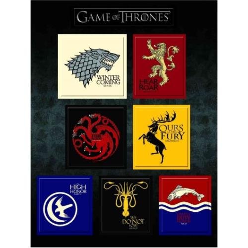 GAME OF THRONES HOUSE SIGIL MAGNET SET