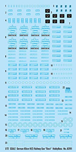 Hobby Boss 82911 - Cañón alemán sobre raíles Dora (80 cm)