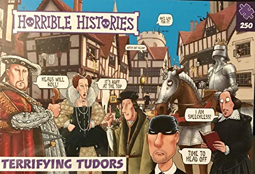 Horrible Histories PLG 7265 Terrified Tudors - Puzzle (250 Piezas), diseño de Paul Lamond Games, Color Morado