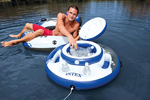 Intex 56822NP - Nevera hinchable Mega Chill, River Run, diámetro 89 cm