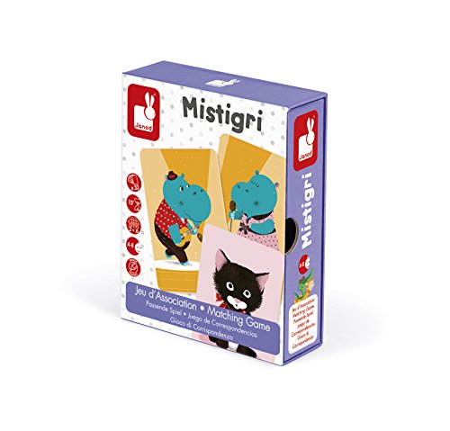 Janod Juego de correspondencias Mistigri, Multicolor (J02752)