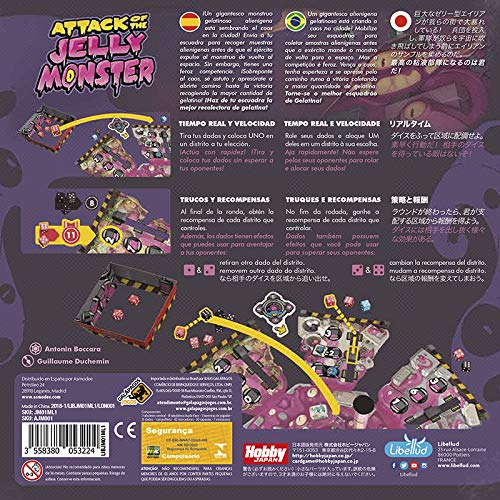 Libellud- Attack of The Jelly Monster - Español, Color (Asmodee) , color/modelo surtido