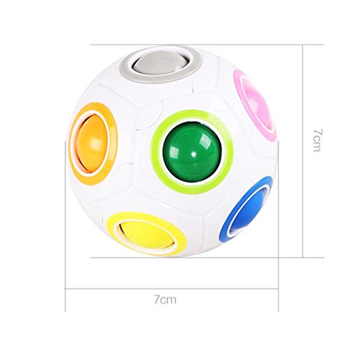 Maomaoyu Magic Rainbow Ball 3D Puzzle Cube Arco Iris Pelota Velocidad Cubo Niños Juguetes Educativos