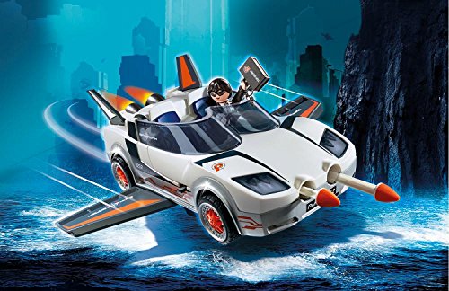 PLAYMOBIL Agentes Secretos-9252 Racer, Color Blanco (9252)