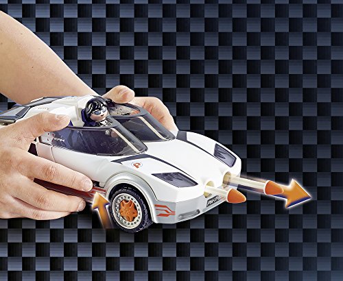 PLAYMOBIL Agentes Secretos-9252 Racer, Color Blanco (9252)