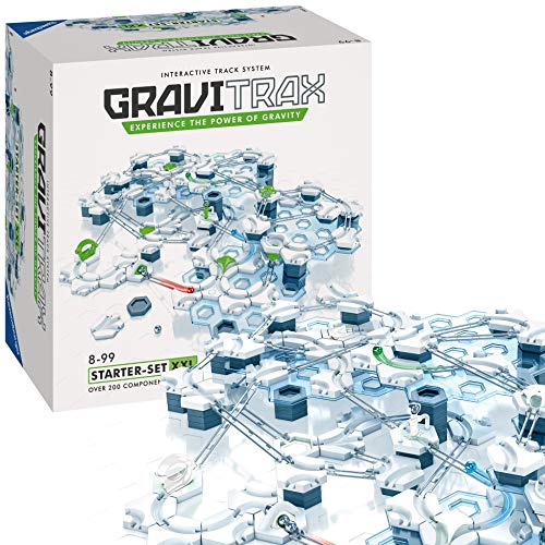 Ravensburger GraviTrax Starter Set XXL, Juego construcciones STEM, +200 componentes, Edad recomendada 8+ (27615)