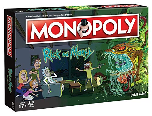 Winning Moves- Monopoly-Rick and Morty Juego de mesa, Color rick & morty, estándar (WIN45069) , color/modelo surtido