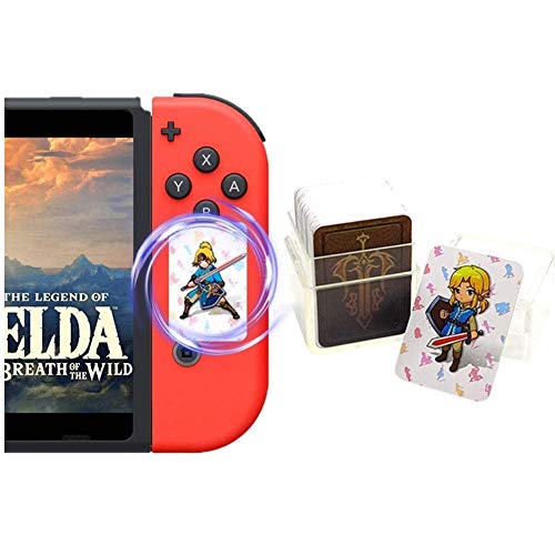 24 tarjetas The Legend of Zelda Breath of The Wild NFC, Link's Awakening Zelda Botw Game Rewards Cards. Compatible con Switch/Lite Wii U.