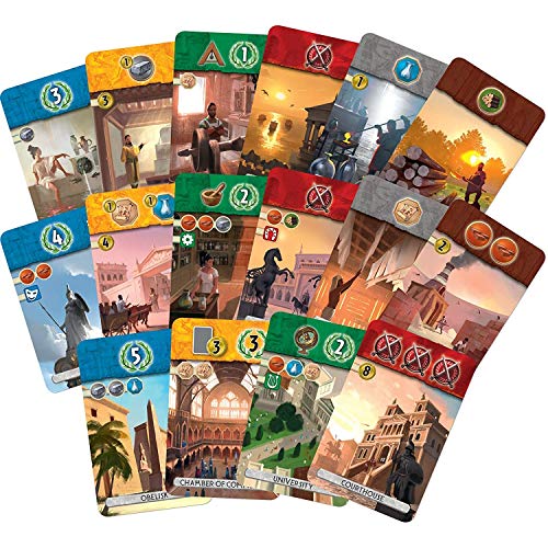 7 Wonders: Duel Board Juego, 2 Jugadores Juegos De Mesa Para Familiares Y Amigos Confrontación Estrategia Estrategia Razonamiento Partido Casual Tablero Tarjeta De Juego Toy Toy Regalo,Decisive battle