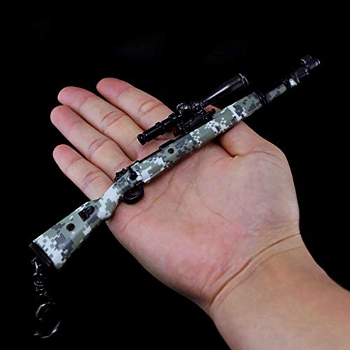 Accesorios De Juegos 1/6 Escala Metal 98K Modelo De Francotirador Pistola Arma Figura De Acción Llavero Juguetes para Accesorios De Figura De Soldado Estadounidense (10)