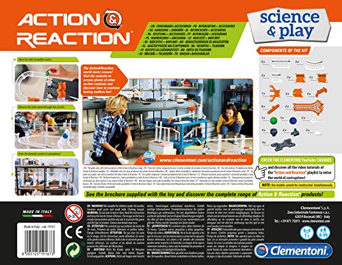 Accion Reaccion Clementoni- Action & Reaction Pista y Plataforma y Uniones (19167)