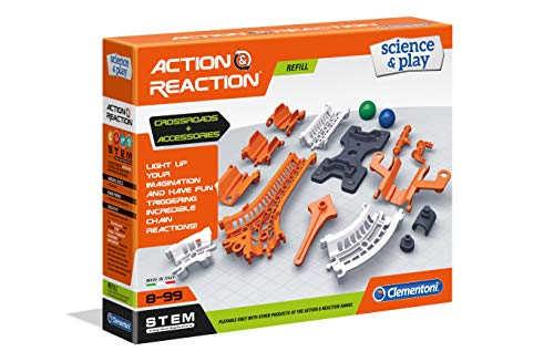 Accion Reaccion Clementoni- Action & Reaction Pista y Plataforma y Uniones (19167)