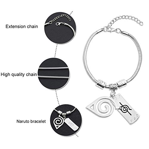 Ailin Online Naruto Shippuden Akatsuki Ninja Konoha Leaf Village Pulsera Anime Pulsera Accesorios Cosplay