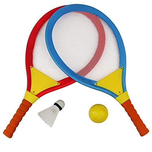 Akokie Raquetas Badminton Niños Raquetero Tenis Racket Raqueta de Juguete Deportivo Bádminton Playa al Aire Libre