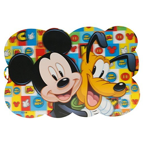 ALMACENESADAN 2012 Mantel Individual Disney Mickey Mouse Watercolors; Producto de plástico; Libre BPA; Dimensiones 43x29 cm