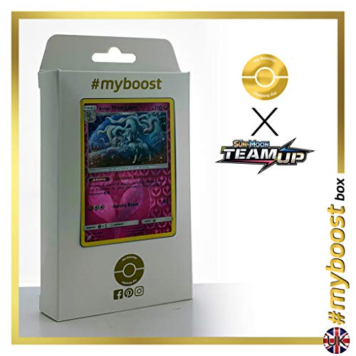 Alolan Ninetales (Feunard d'Alola) 111/181 Holo Reverse - #myboost X Sun & Moon 9 Team Up - Coffret de 10 Cartes Pokémon Aglaises