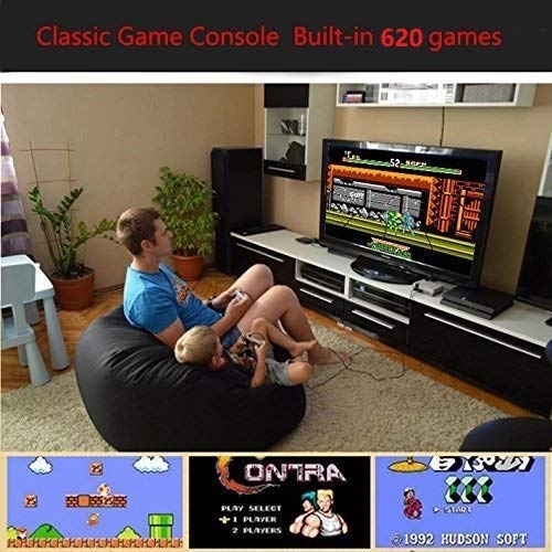 Anzer Consola de Juegos Mini TV TV Familiar clásica de 620 Juegos, Consola portátil Sistema de Juegos Retro Consola portátil con Controlador Dual, te trae Recuerdos Felices de la Infancia