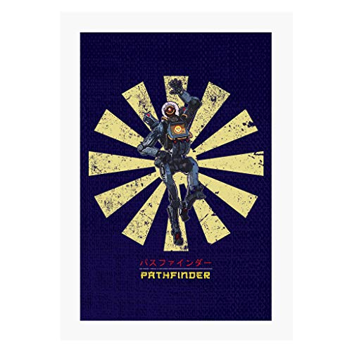 Apex Legends Pathfinder Retro Japanese A4 Print