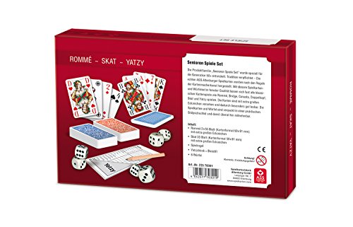 ASS Altenburger 22570301 - Juegos Set - Rummy / Skat / Yatzy