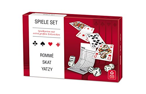 ASS Altenburger 22570301 - Juegos Set - Rummy / Skat / Yatzy