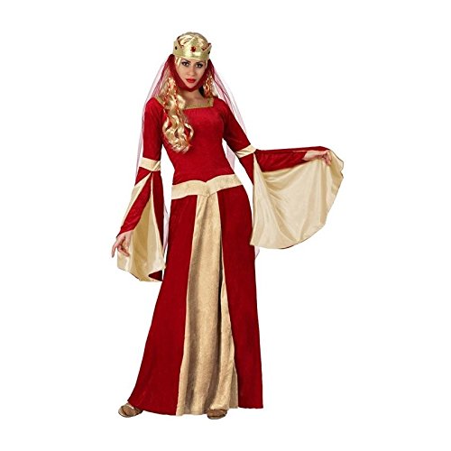 Atosa-15435 Disfraz Dama Medieval, color rojo, XS-s (15435)