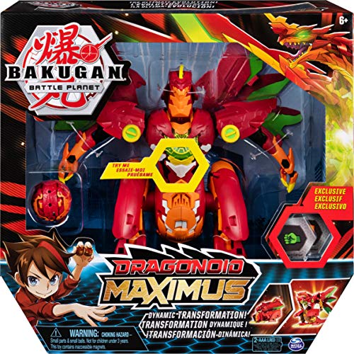 Bakugan Dragonoid Maximus - Figuras de juguete para niños (Naranja, Rojo, 6 año(s), Niño/niña, Acción / Aventura, China, AAA)