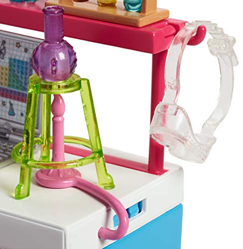 Barbie laboratorio de ciencia, accesorios muñeca científica (Mattel FJB28)