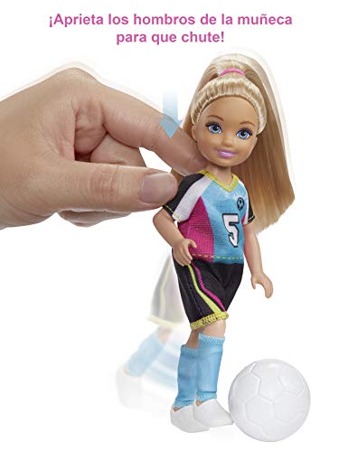 Barbie y sus hermanas fubolistas muñecas con accesorios, regalo para niñas y niños 3-9 años (Mattel GHK37) , color/modelo surtido