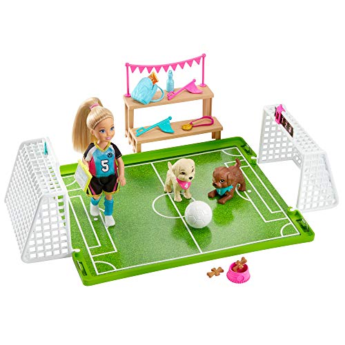 Barbie y sus hermanas fubolistas muñecas con accesorios, regalo para niñas y niños 3-9 años (Mattel GHK37) , color/modelo surtido