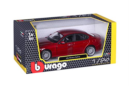 Bauer Spielwaren- Alfa Romeo Stelvio Modelo de coche a escala 1:24, assorted (Bburago 15621086R)