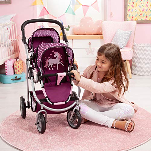 Bayer Design- Silla Gemelos Twin Tandem Violeta, Color Rosa, Morado. (26537AA)