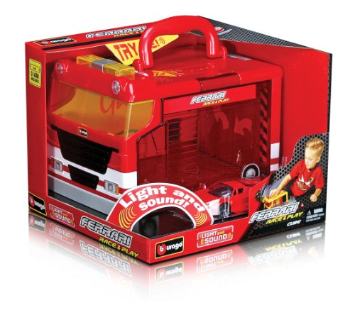 Bburago 31201 - Ferrari Race & Cubo Juego, Incluyendo un automóvil, 1:43 (Clasificados)