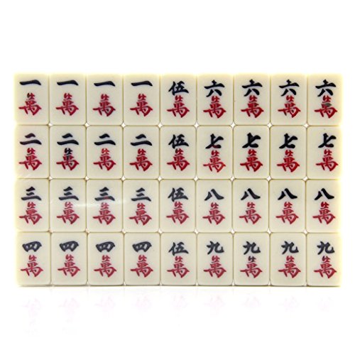 Blesiya Juego Tradicional de Mesa de Mahjong Chino para Viaje