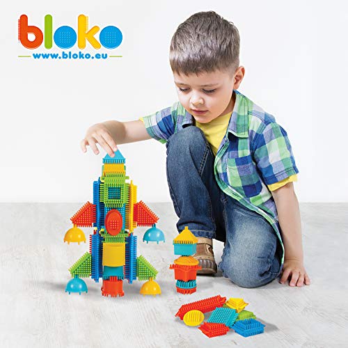 BLOKO 503584 - Barril de 100 Tablero de Juego, a Partir de 12 Meses, Fabricado en Europa, Juguete de construcción, Color Rosa