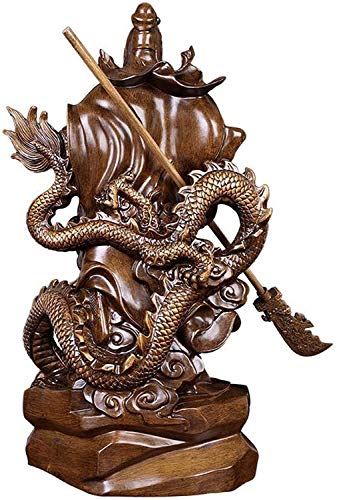 BNHY Feng Shui Figurine Guan Yu Statue Guan Gong Colección de estatuas Atraer Riqueza y Buena Suerte Inicio Escritorio Artículos de mobiliario Tres reinos Hero Fortune Protection Statue 1222